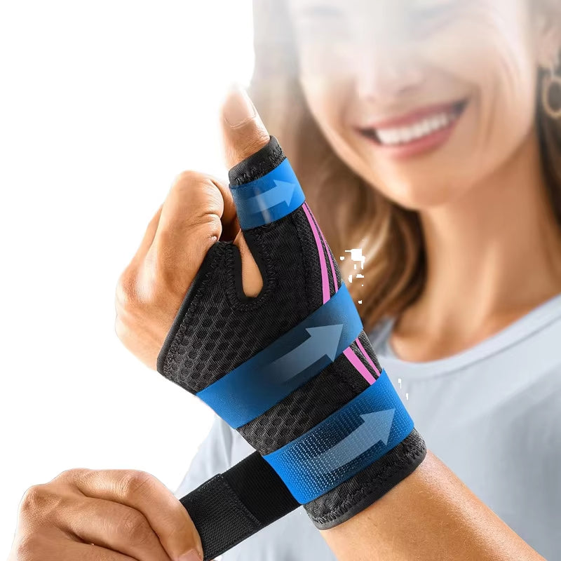 Melenlt New Technology Adjustable Nylon Thumb Spica Splint Brace Wrist Support for Left Right Hand Pain Relief for Arthritis